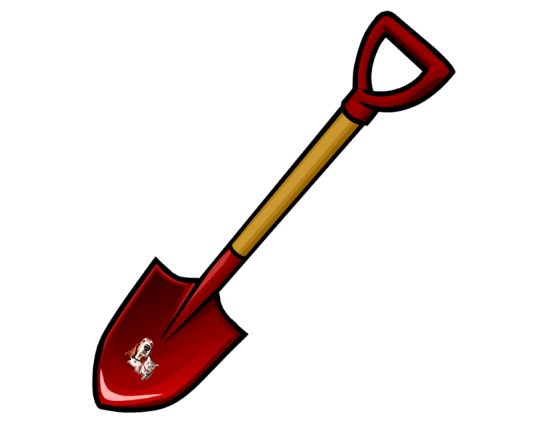 a garden spade 